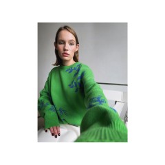 Джемпер «Хризантема» зеленый. Varvara