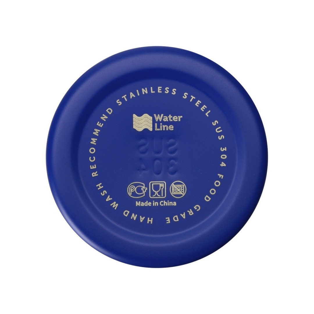 Стальная бутылка "Rely", 650 мл, синий матовый