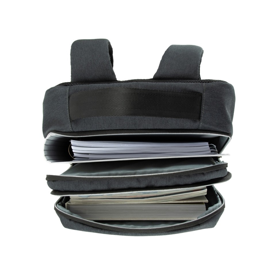 Рюкзак мужской BUGATTI Sera 15'', антрацитовый, полиэстер, 32х12х46 см, 16 л