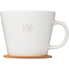 Набор чашек с костерами «Hartley», белый