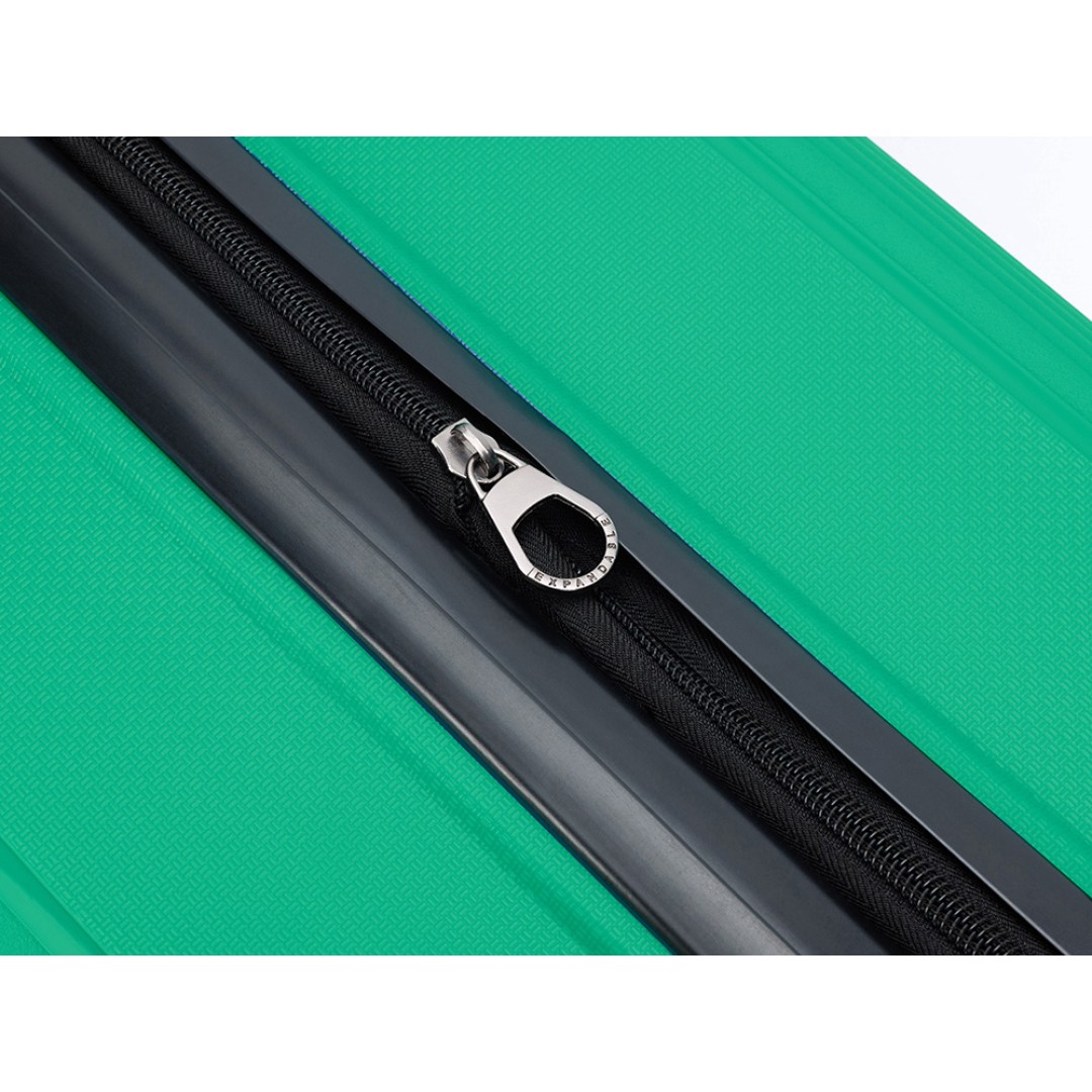 Чемодан TORBER В Отпуск, ярко-бирюзовый, полипропилен, 65,5 х 43,5 х 26 см, 62 л