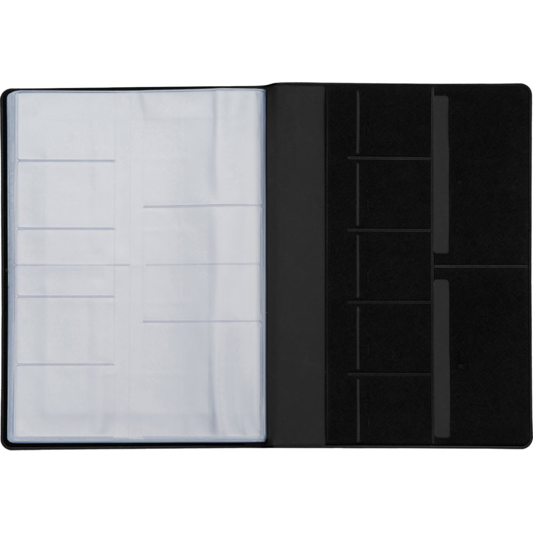 Органайзер Favor 2.0 для семейных документов на 4 комплекта документов, формат А4, черный