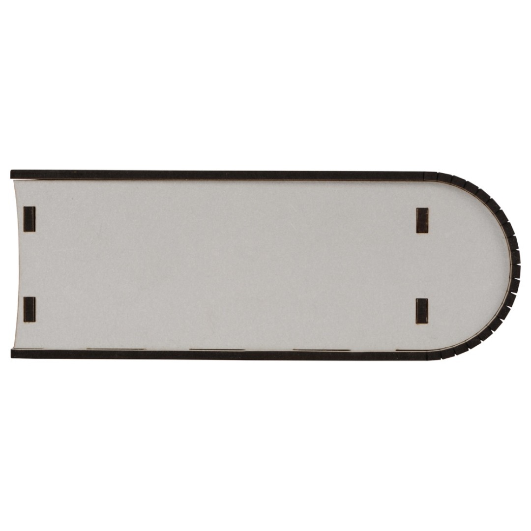 Деревянная коробка с резной крышкой "Книга", М