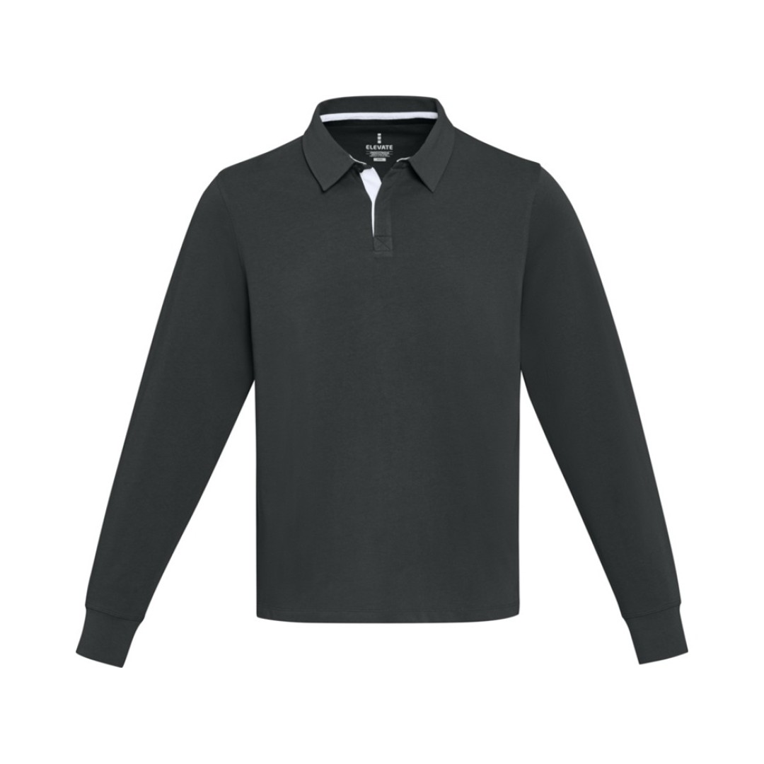 Clyde толстовка-поло унисекс для регби - сплошной черный