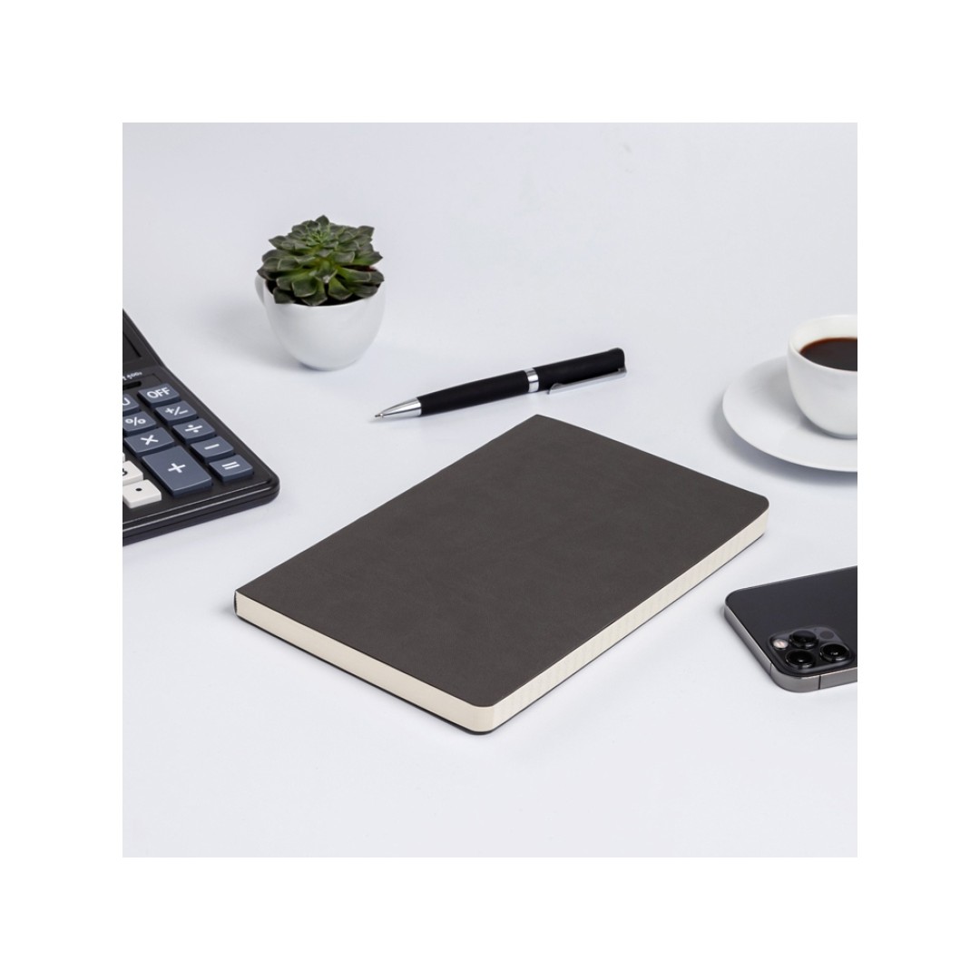 Ежедневник А5 недатированный «Megapolis Velvet Flex», серый