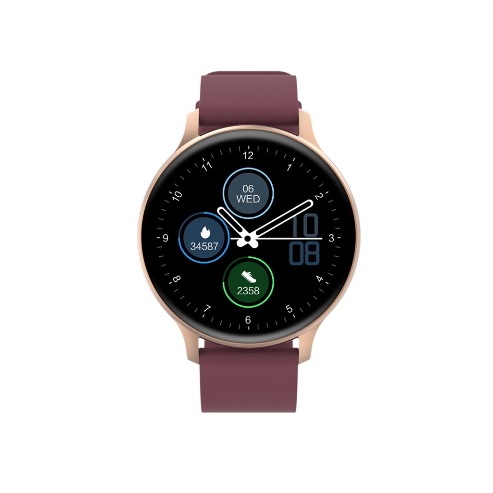 Смарт-часы Canyon SW-68 “ Badian”, IP68, темно-красный (Р)