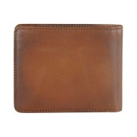 Портмоне BUGATTI Domus, с RFID защитой, коньячный цвет, натуральная воловья кожа, 12х1,5х9,2 с