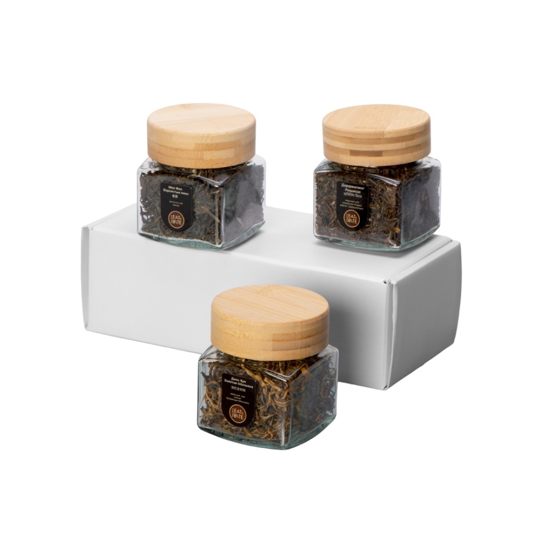 Набор подарочный с тремя видами чая "Ceremony" (черный чай, зеленый чай, красный чай)