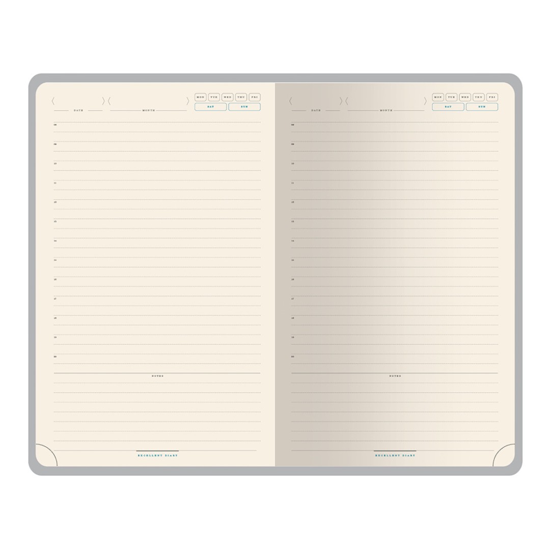 Ежедневник недатированный А5 "Premier", серый