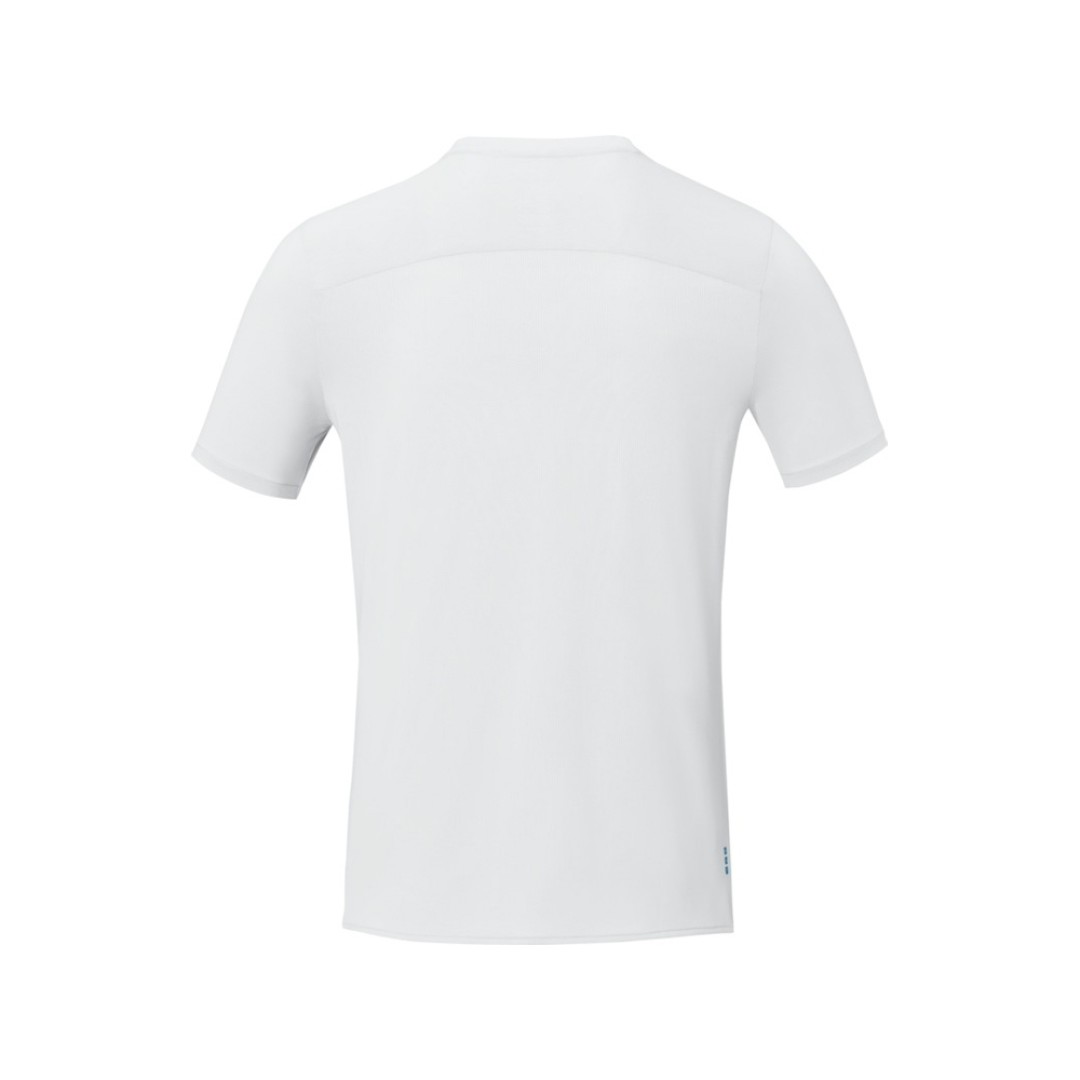 Borax Мужская футболка с короткими рукавами из переработанного полиэстера, сертифицированного согласно GRS - Белый