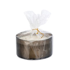 Свеча соевая ароматическая в стекле "Halo", черная