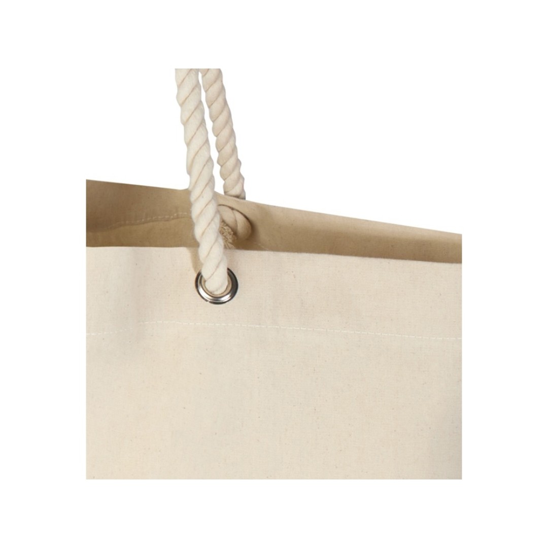 Florida пляжная эко-сумка из переработанного материала, сертифицированного по стандарту GRS, плотностью 270 г/м2 18L - Натуральный / Натуральный