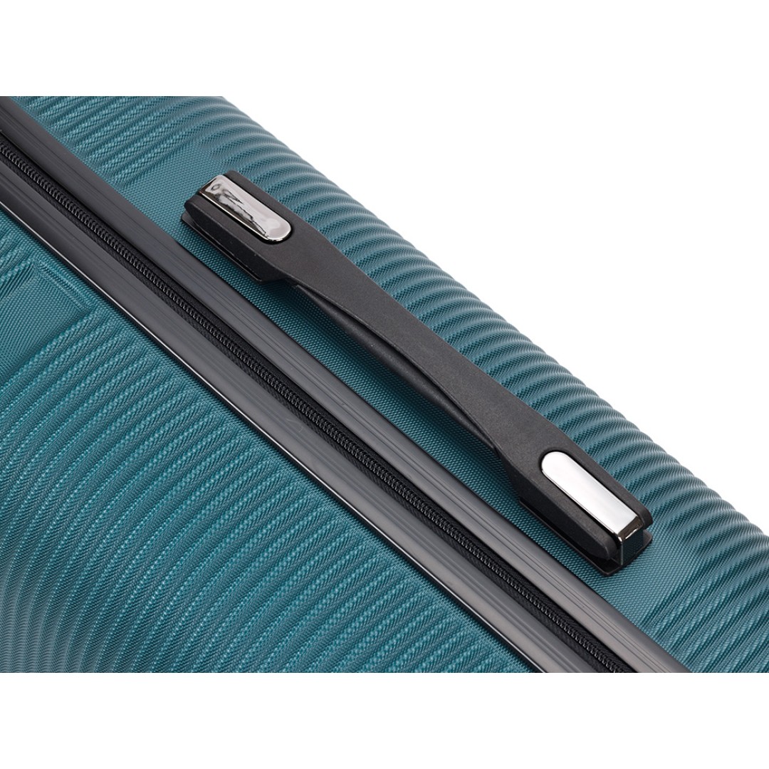 Чемодан TORBER Onego, зелёный, ABS-пластик, 59,5 х 39,5 х 24 см, 46 л