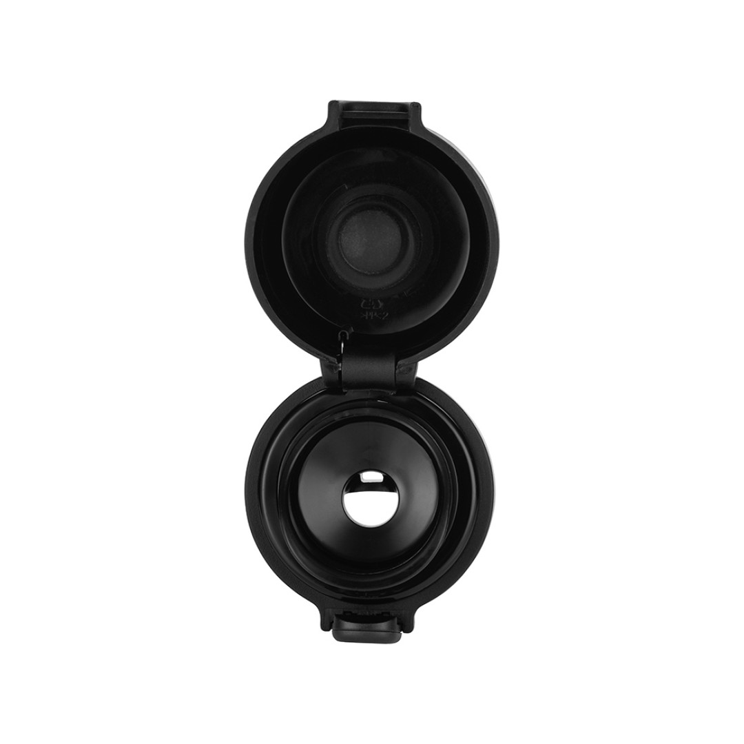 Вакуумная термокружка Waterline c кнопкой «Guard», 400 мл, тубус, черный