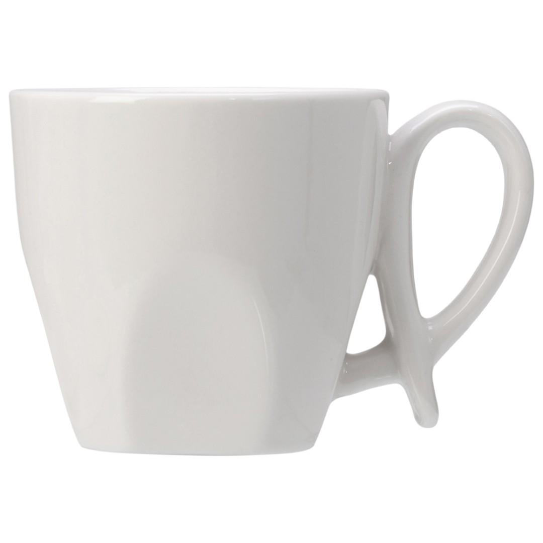 Кофейная пара с бамбуковым блюдцем "Mandy", белый