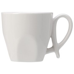 Кофейная пара с бамбуковым блюдцем "Mandy", белый