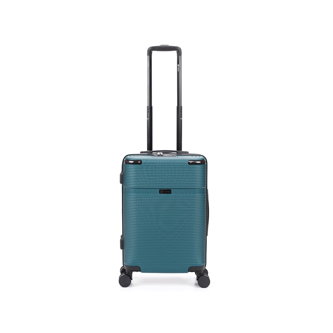 Чемодан TORBER Onego, зелёный, ABS-пластик, 59,5 х 39,5 х 24 см, 46 л