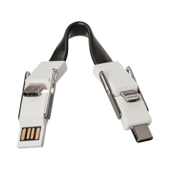 Кабель One "4 в 1", черный