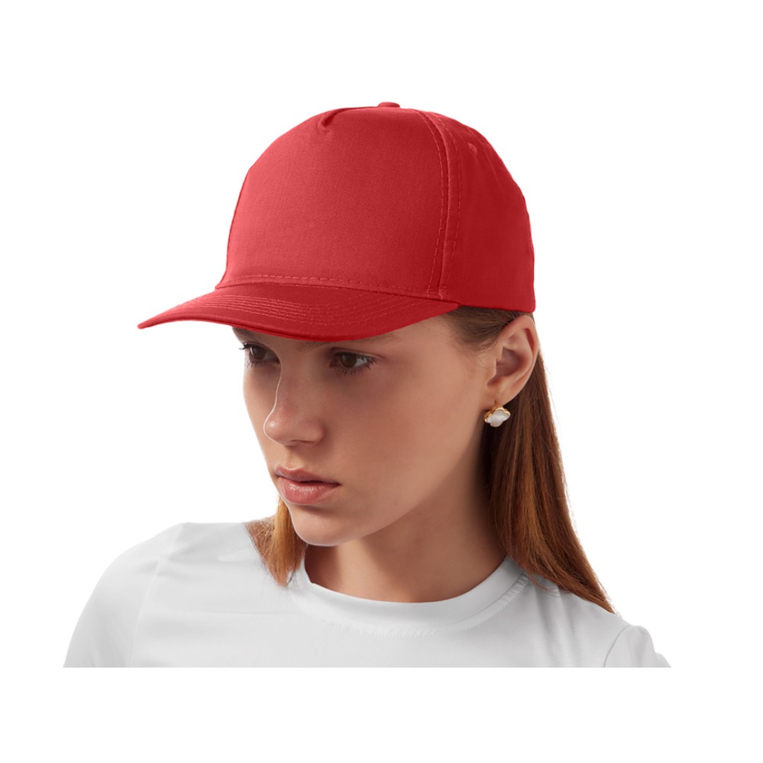 Бейсболка "Mix" 5-ти панельная 180 гр, красный