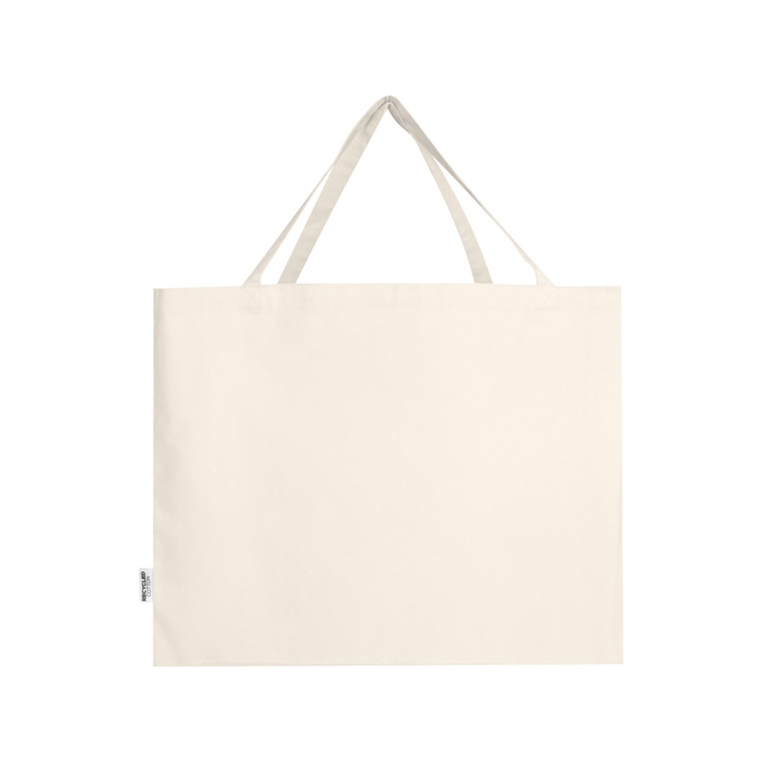 Odessa большая эко-сумка из переработанного хлопка, сертифицированного согласно GRS, плотностью 220 г/м2 - Натуральный