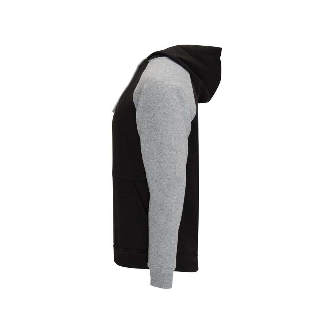 Толстовка с капюшоном "Badet" мужской, черный/серый меланж