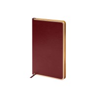Ежедневник А5 недатированный «Chelsea», бордовый (золотистый кант и срез)