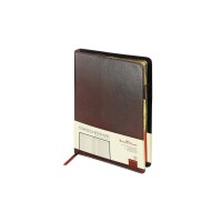 Ежедневник полудатированный портфолио А5  "PROFY" коричневый