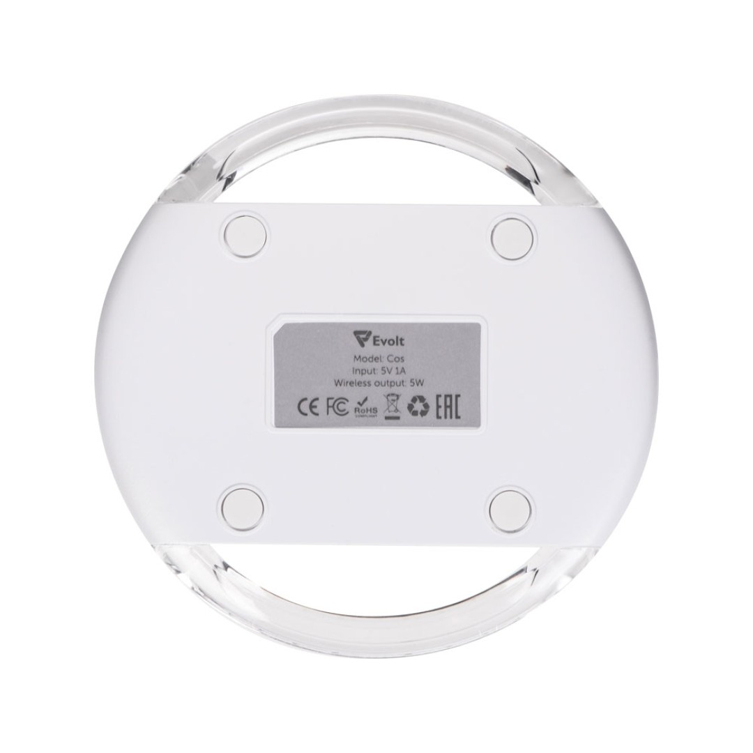 Беспроводное зарядное устройство "Cos", 5 Вт, белый