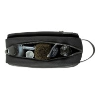 Несессер мужской BUGATTI Nero, чёрный, нейлон 1680D/кожа, 24х7,5х16 см