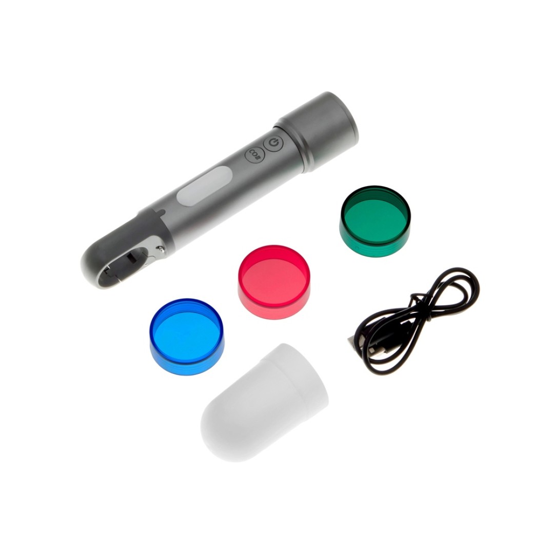 Фонарь аккумуляторный с регулируемым фокусом "Vortez", 9 режимов, 650 Лм