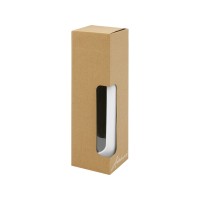 Tidan Бутылка из боросиликатного стекла объемом 600 мл с силиконовым держателем, белый