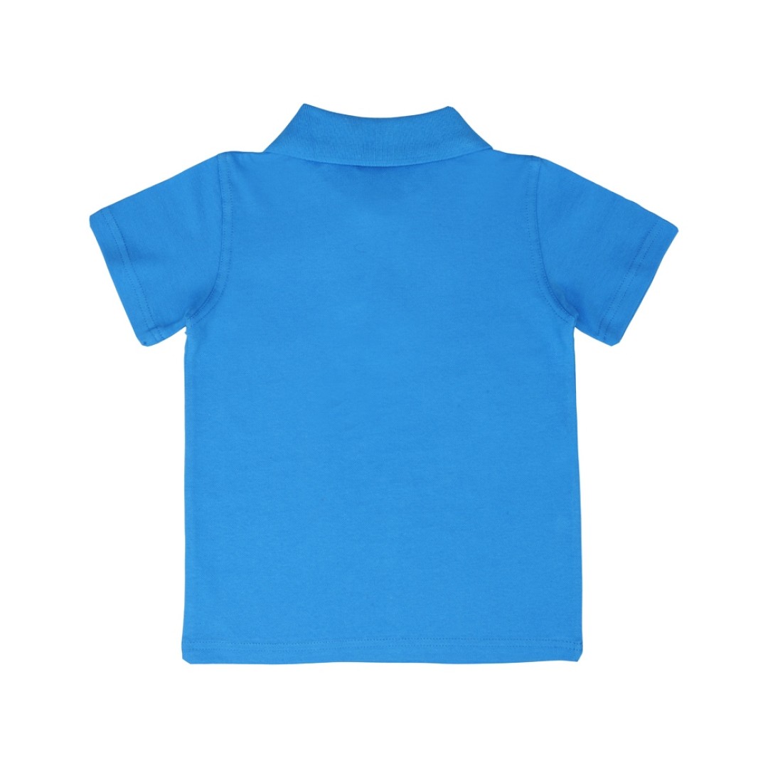 Рубашка поло "First" детская, голубой