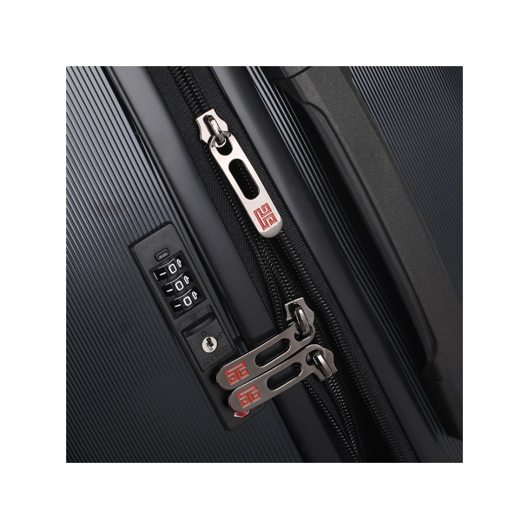 Чемодан Eberhart Craft средний M поликарбонат черный 08C-009-424