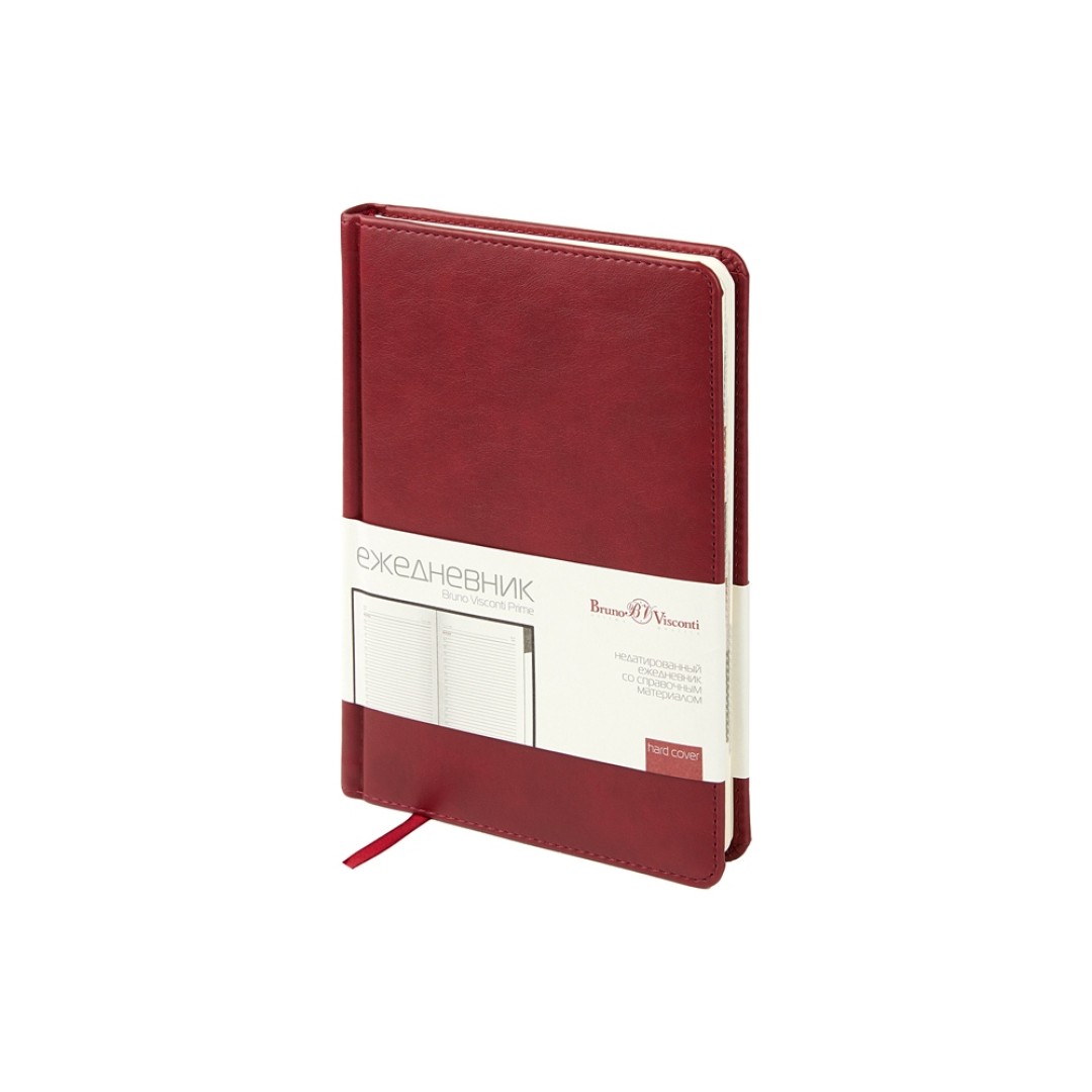 Ежедневник недатированный с индексами А5 "Prime", бордовый
