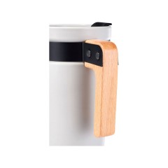 Керамическая кружка с ручкой из дерева «Grotto», белый