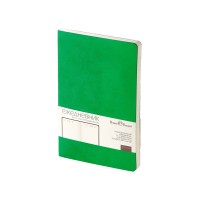 Ежедневник А5 недатированный «Megapolis Velvet Flex», зеленый флуор