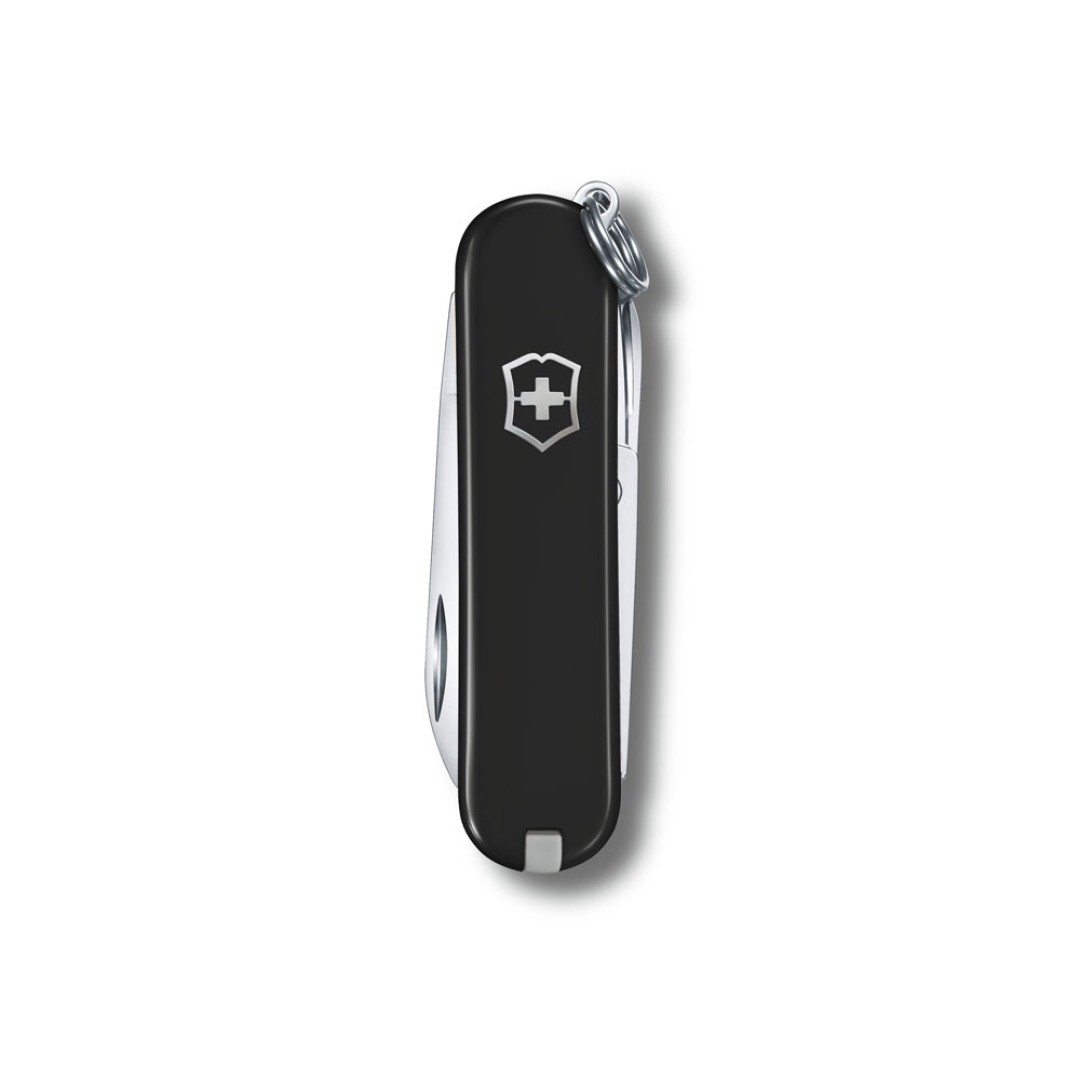 Нож-брелок VICTORINOX Classic SD Colors "Dark Illusion", 58 мм, 7 функций, чёрный