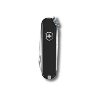 Нож-брелок VICTORINOX Classic SD Colors "Dark Illusion", 58 мм, 7 функций, чёрный
