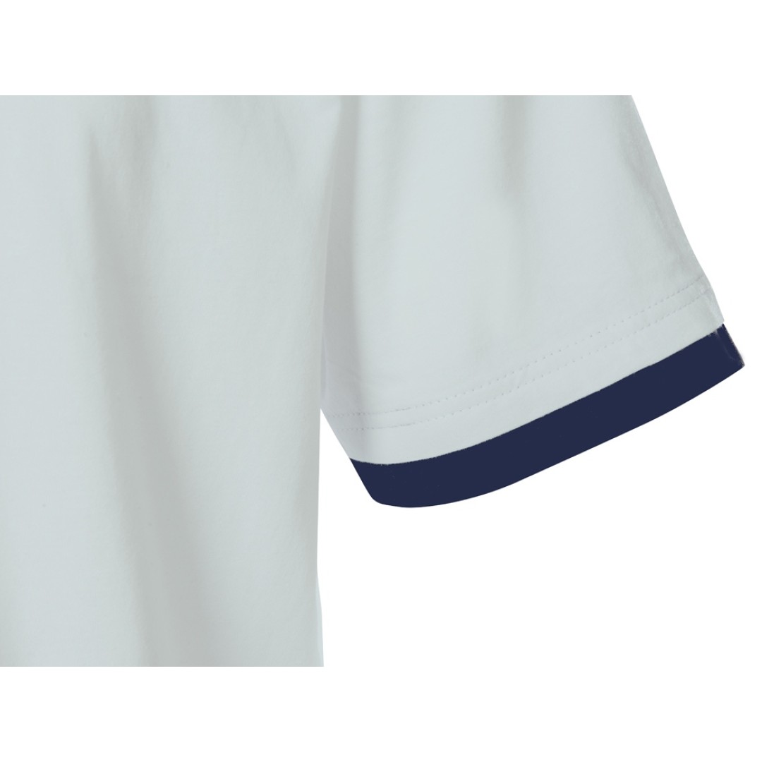 Футболка «Rotterdam» мужская, жемчужный/темно-синий