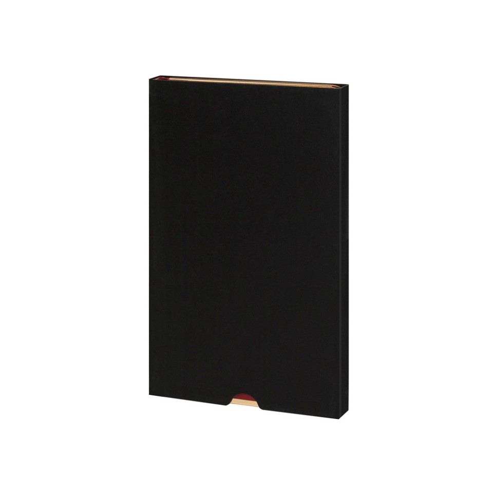 Ежедневник недатированный A5 «Chelsea», черный (золотистый кант и срез)