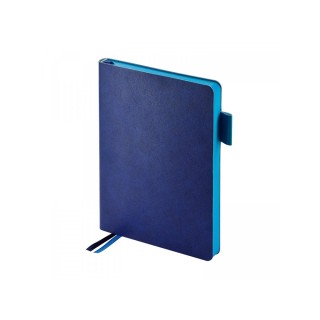 Ежедневник недатированный А5 «Boston», синий (голубой обрез)