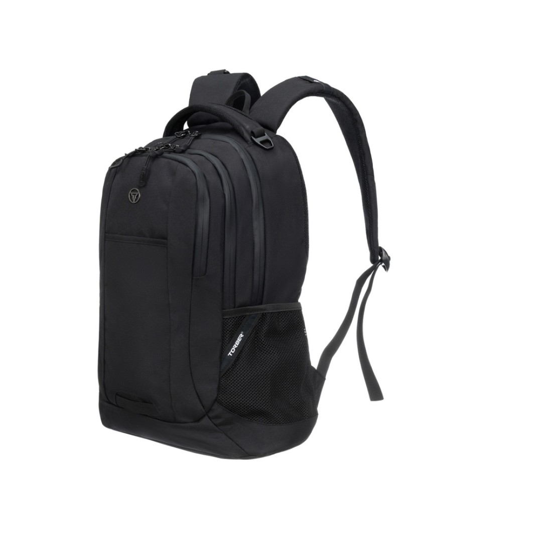 Рюкзак TORBER ROCKIT с отделением для ноутбука 15", чёрный, полиэстер, 34 х 16,5 х 47 см, 24 л