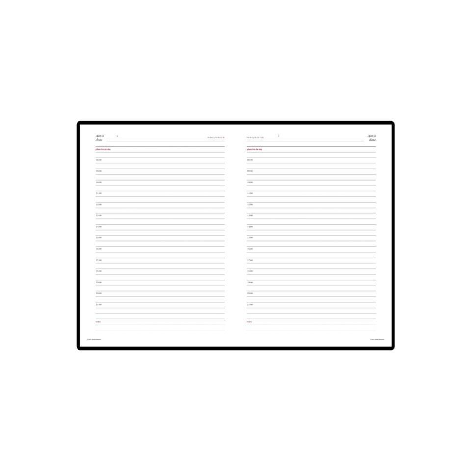 Ежедневник недатированный А5 "Sidney Nebraska", серый (золотой обрез)