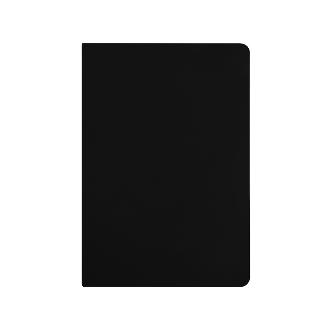 Бизнес-тетрадь А5 "Pragmatic Contrast", 40 листов в клетку, черный с голубым срезом