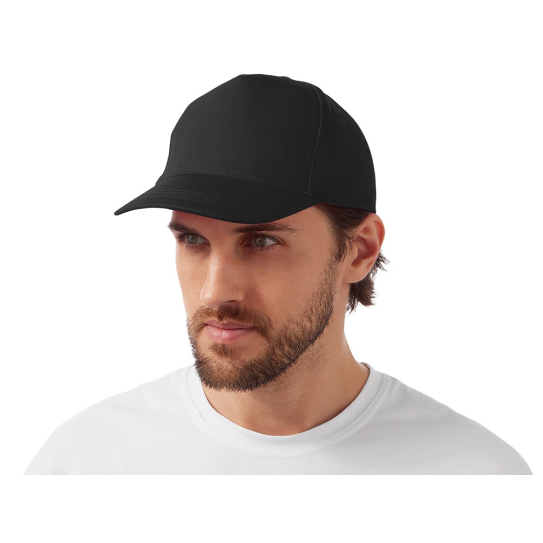 Бейсболка "Мемфис 230" 5-панельная, цвет черный