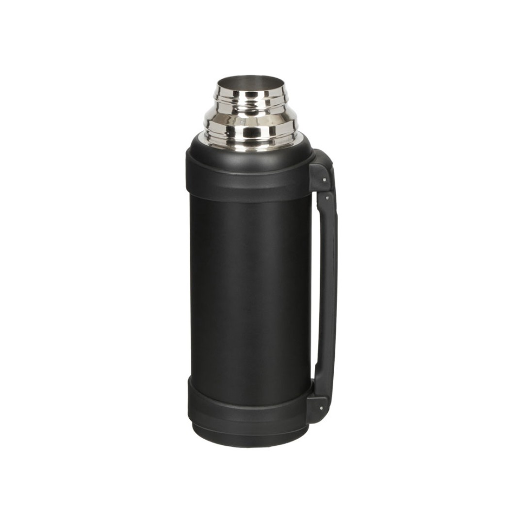 Вакуумный термос "Hotwell" с медной изоляцией и порошковой краской, 1.4л, черный