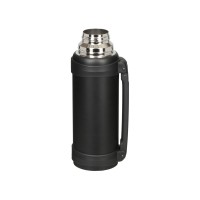 Вакуумный термос "Hotwell" с медной изоляцией и порошковой краской, 1.4л, черный