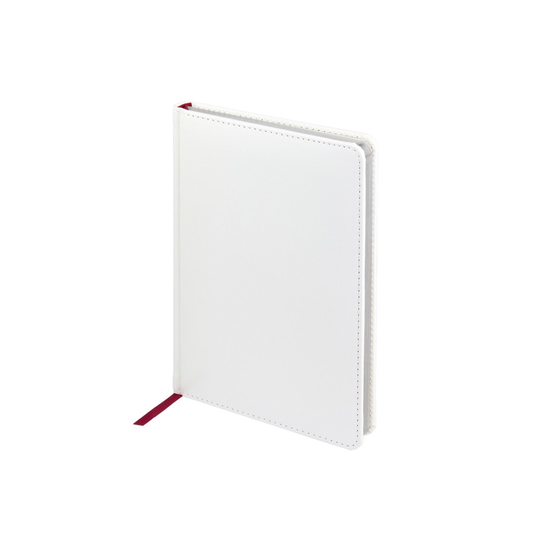 Ежедневник недатированный А5 "Sidney Nebraska", белый (серебряный обрез)