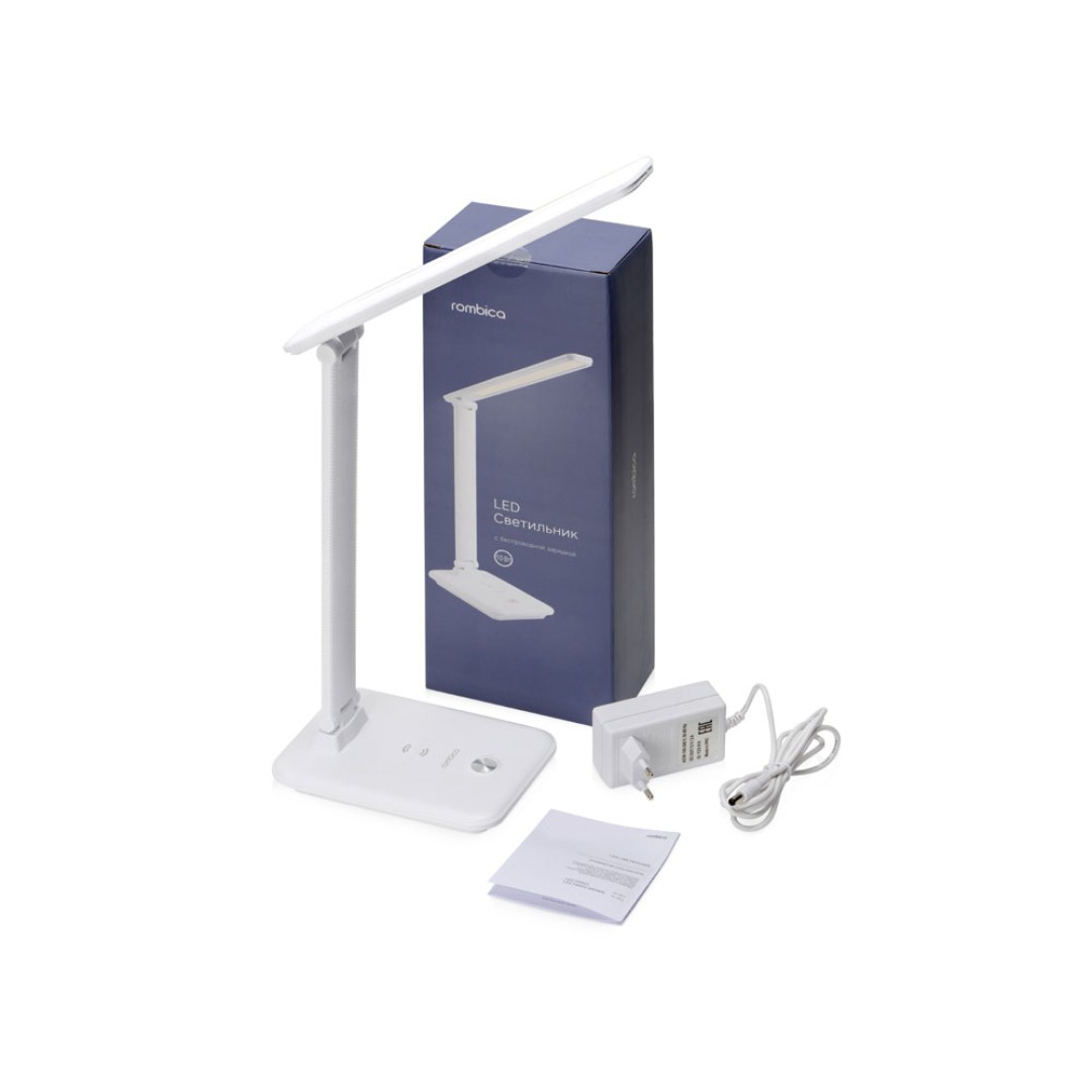 Настольная лампа Rombica LED FAROS, белый (квадратное основание) (Р)