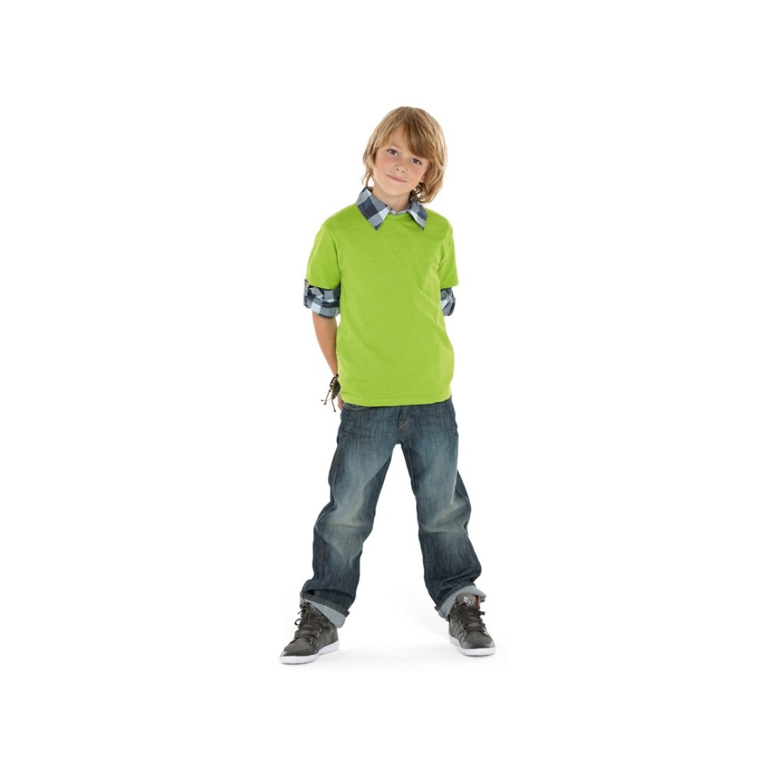 Футболка "Heavy Super Club" детская, зеленое яблоко